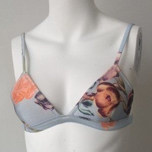 Triangl Sz S Floral Bikini Top